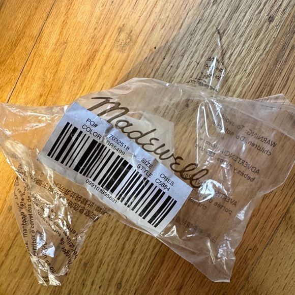 NWT Madewell Leather Keychain with Metal Clasp - Picture 2 of 4